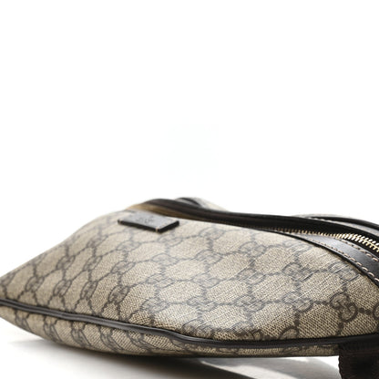 GG Supreme Monogram Belt Bag Dark Brown
