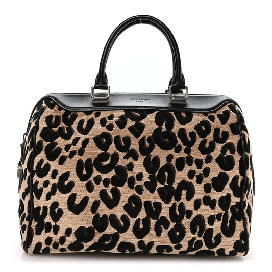 Jacquard Velvet Leopard Print Stephen Sprouse Speedy