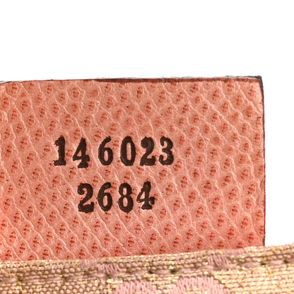 Metallic Monogram Lizard Jackie O Hobo Pink