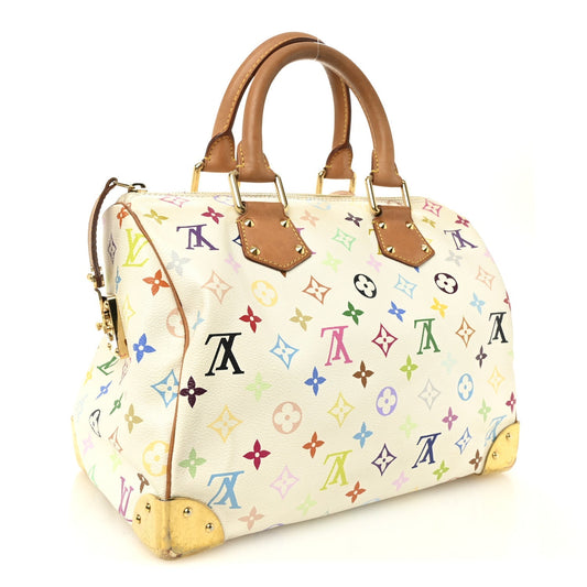 Monogram Multicolor Speedy 30 White