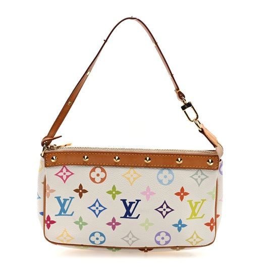 Monogram Multicolor Pochette Accessories White