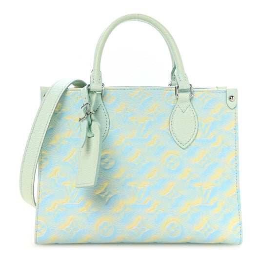 Empreinte Monogram Summer Stardust Onthego PM  Water Green
