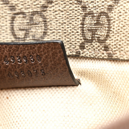 GG Supreme Monogram Neo Vintage Web Belt Bag Brown