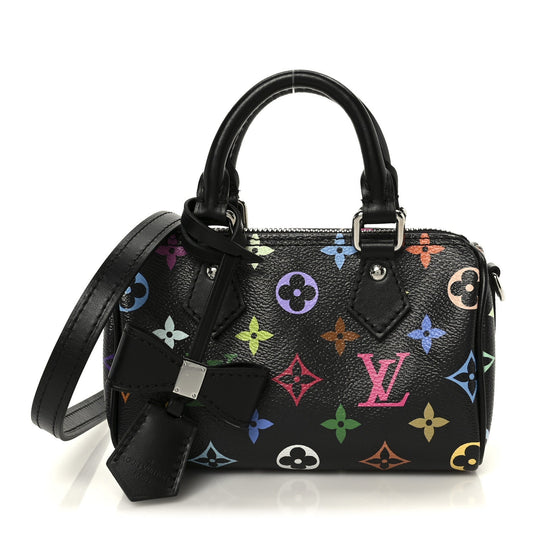 LV X TM Monogram Multicolor Nano Speedy Black