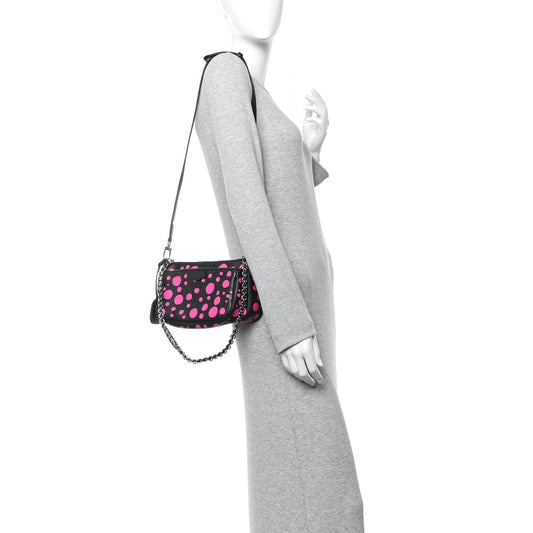 LV X YK Empreinte Multi Pochette Accessories Black Fuchsia