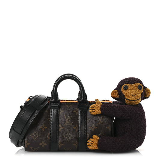 Monogram Monkey Puppet LV Friends Keepall XS
