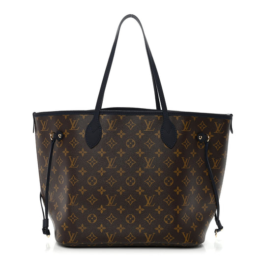 Monogram Calfskin Neo Neverfull Inside Out MM Navy