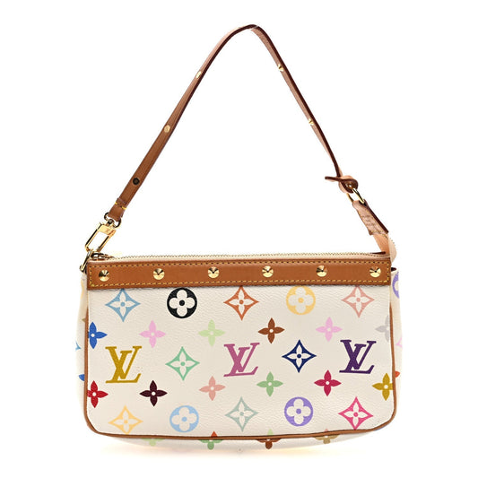 Monogram Multicolor Pochette Accessories White