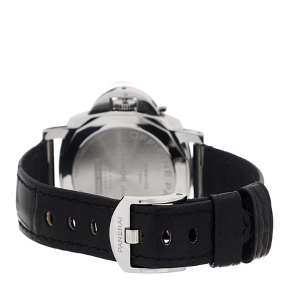 Stainless Steel Alligator 42mm Luminor Due Automatic Watch Grey PAM01250