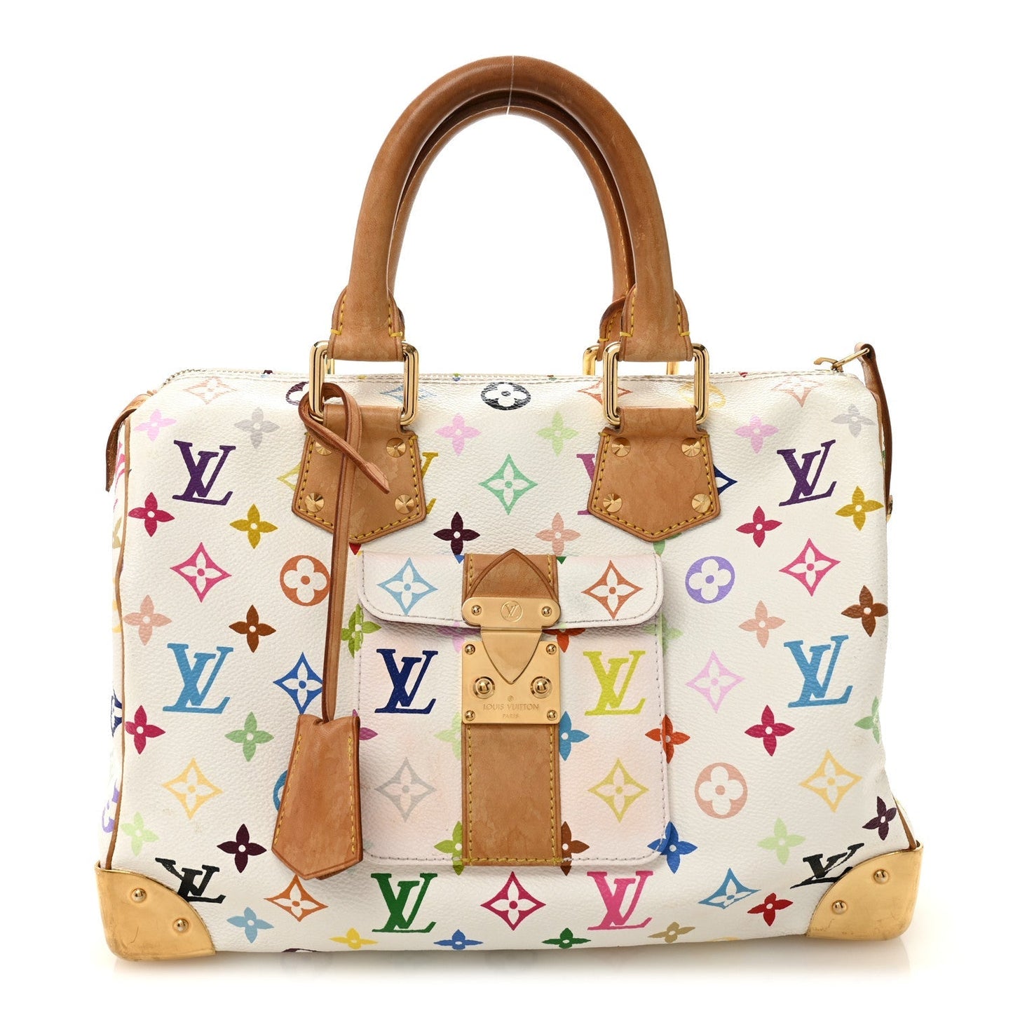 Monogram Multicolor Speedy 30 White