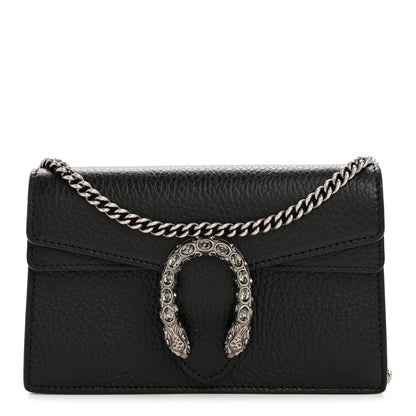 Calfskin Super Mini Dionysus Shoulder Bag Black