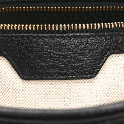 Jacquard Denim GG Monogram Small Jackie 1961 Hobo Black Ivory