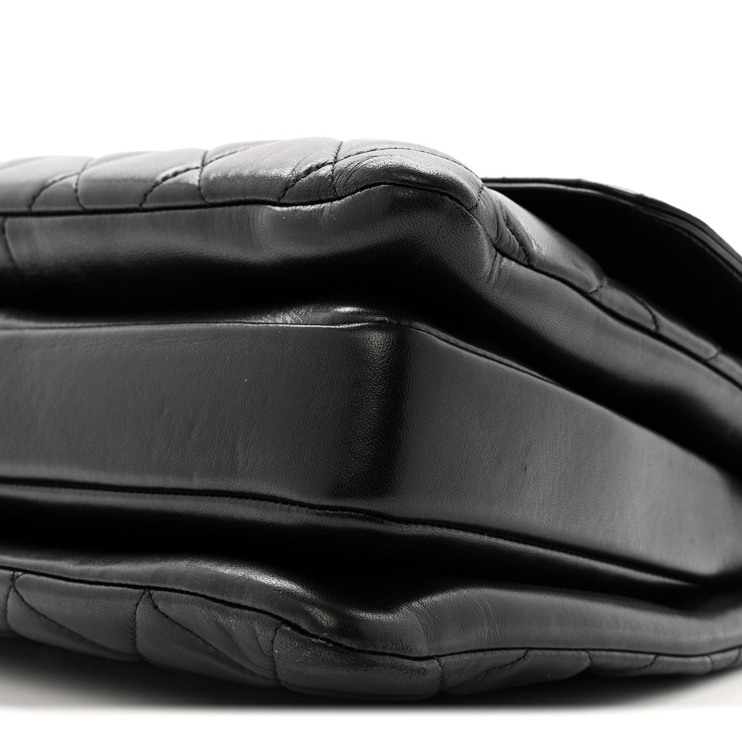 Lambskin Quilted Medium Trendy CC Flap Dual Handle Bag Black