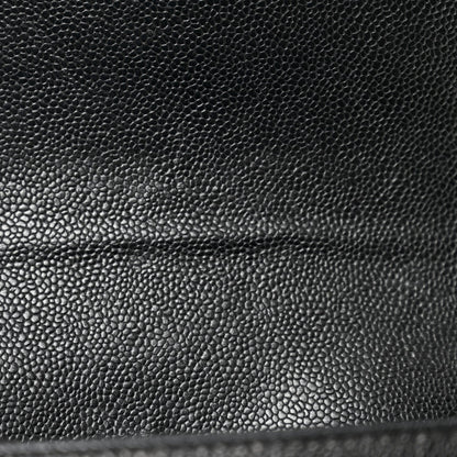Caviar Quilted Small Boy Flap Black