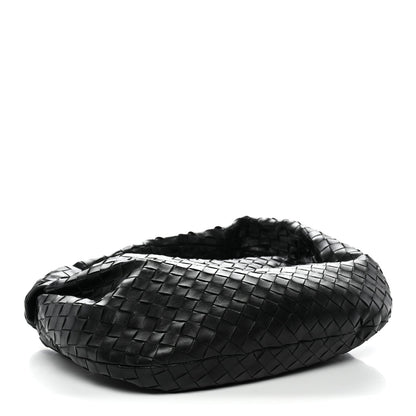 Nappa Intrecciato Small Jodie Hobo Black