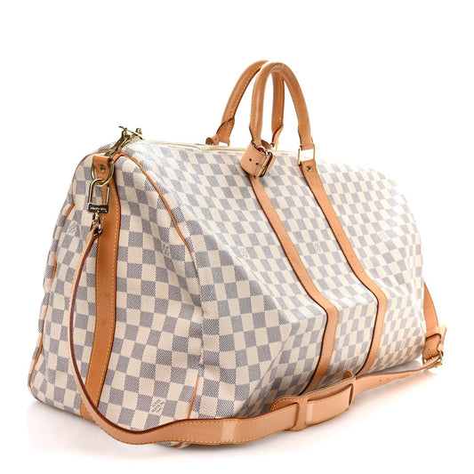 Damier Azur Keepall Bandouliere 55