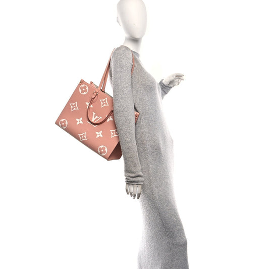 Empreinte Monogram Giant Onthego MM Rose Trianon Creme