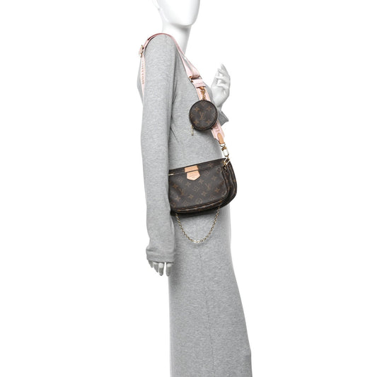 Monogram Multi Pochette Accessories Rose Clair