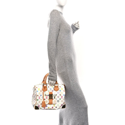 Monogram Multicolor Speedy 30 White