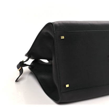 Polished Saddle Calfskin Soft Margaux 17 Black