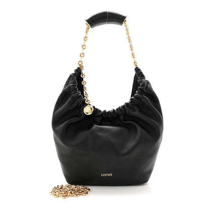 Nappa Small Squeeze Bag Black