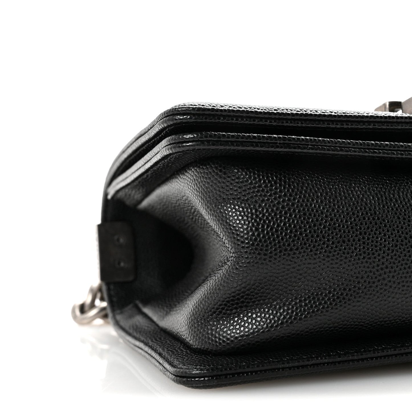 Caviar Quilted Small Boy Flap Black
