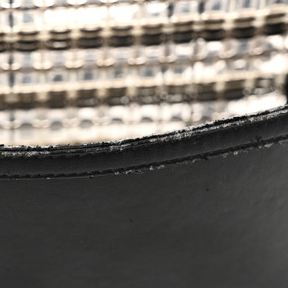 PVC Thread Woven Medium Boy Flap Black