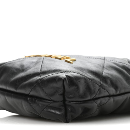 Shiny Calfskin Quilted Mini Chanel 22 Black