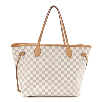 Damier Azur Neo Neverfull MM Rose Ballerine