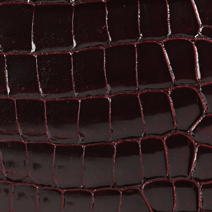 Shiny Porosus Crocodile Birkin 35 Bourgogne