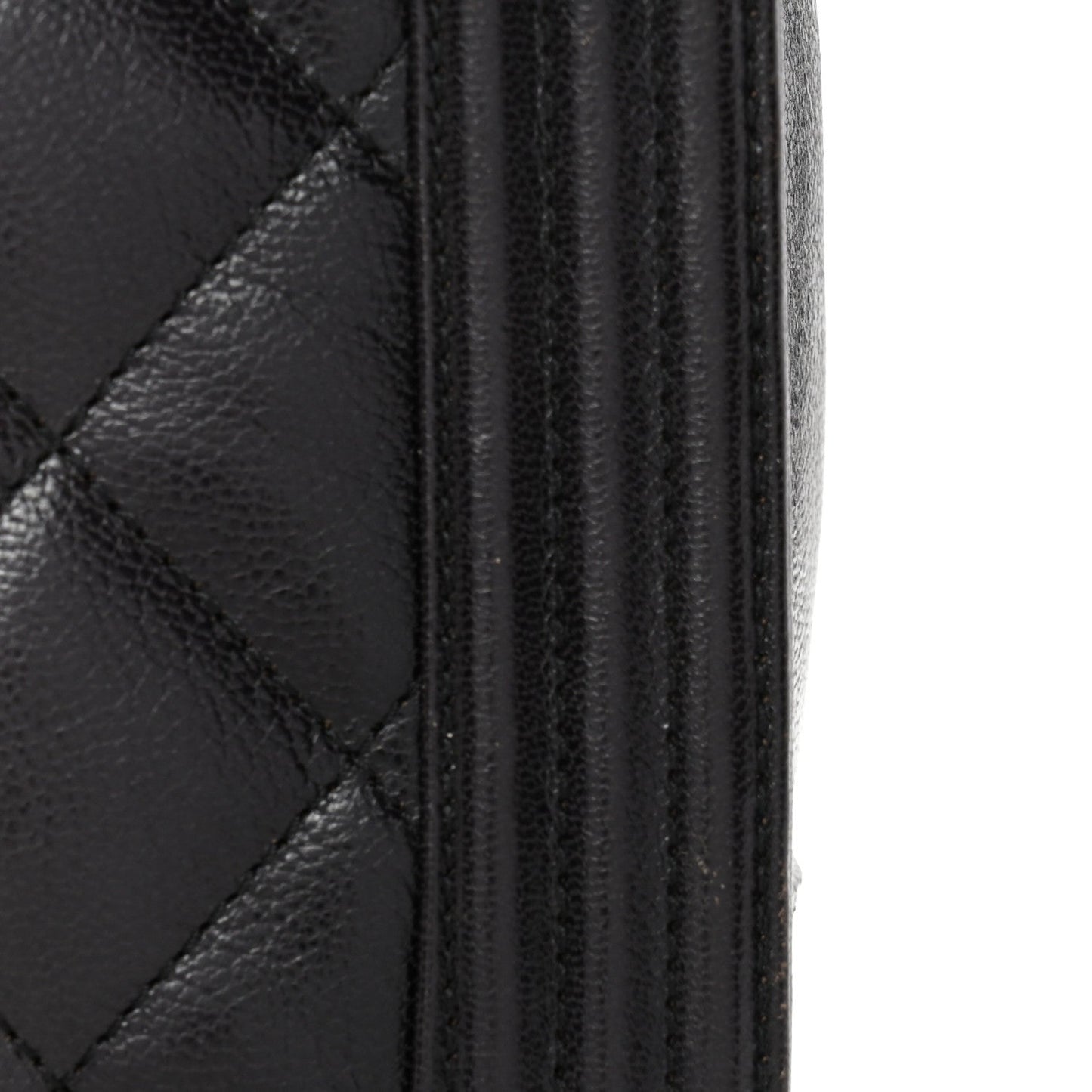 Goatskin Ombre Faded Quilted Large Boy Flap Grey