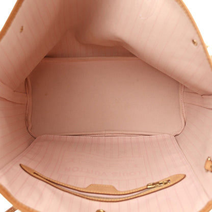 Damier Azur Neo Neverfull MM Rose Ballerine