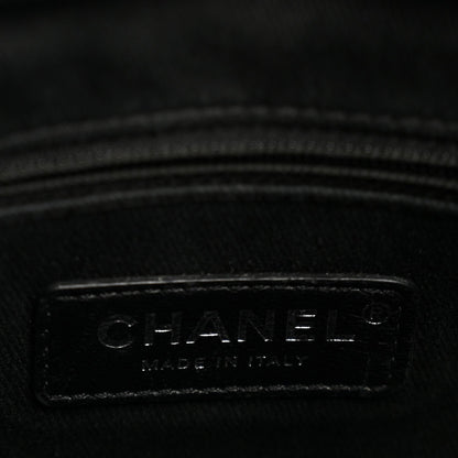 Canvas Deauville Drawstring Bucket Bag Black