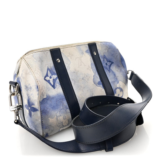 Monogram Watercolor Keepall XS Blue