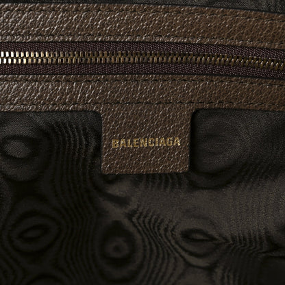 X BALENCIAGA BB Supreme Monogram Web Medium Ophidia Carry-On Duffle Bag Beige New Acero