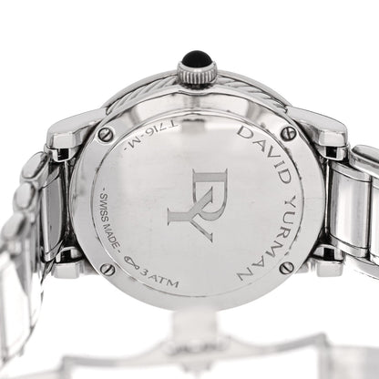 Stainless Steel Diamond 38mm Classic Quartz Watch Black