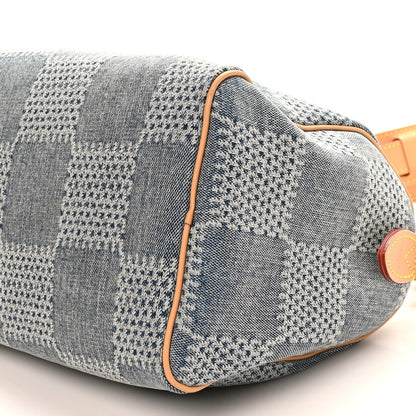 Damier Denim 3D Speedy Bandouliere 25 Bleu