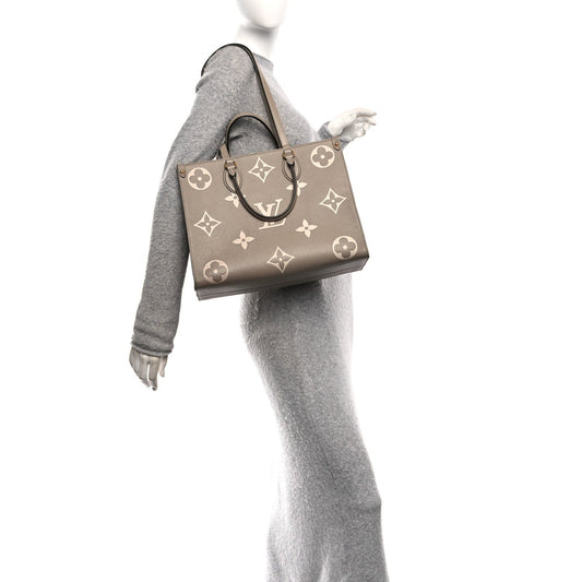 Empreinte Monogram Giant Onthego MM Tourterelle Creme