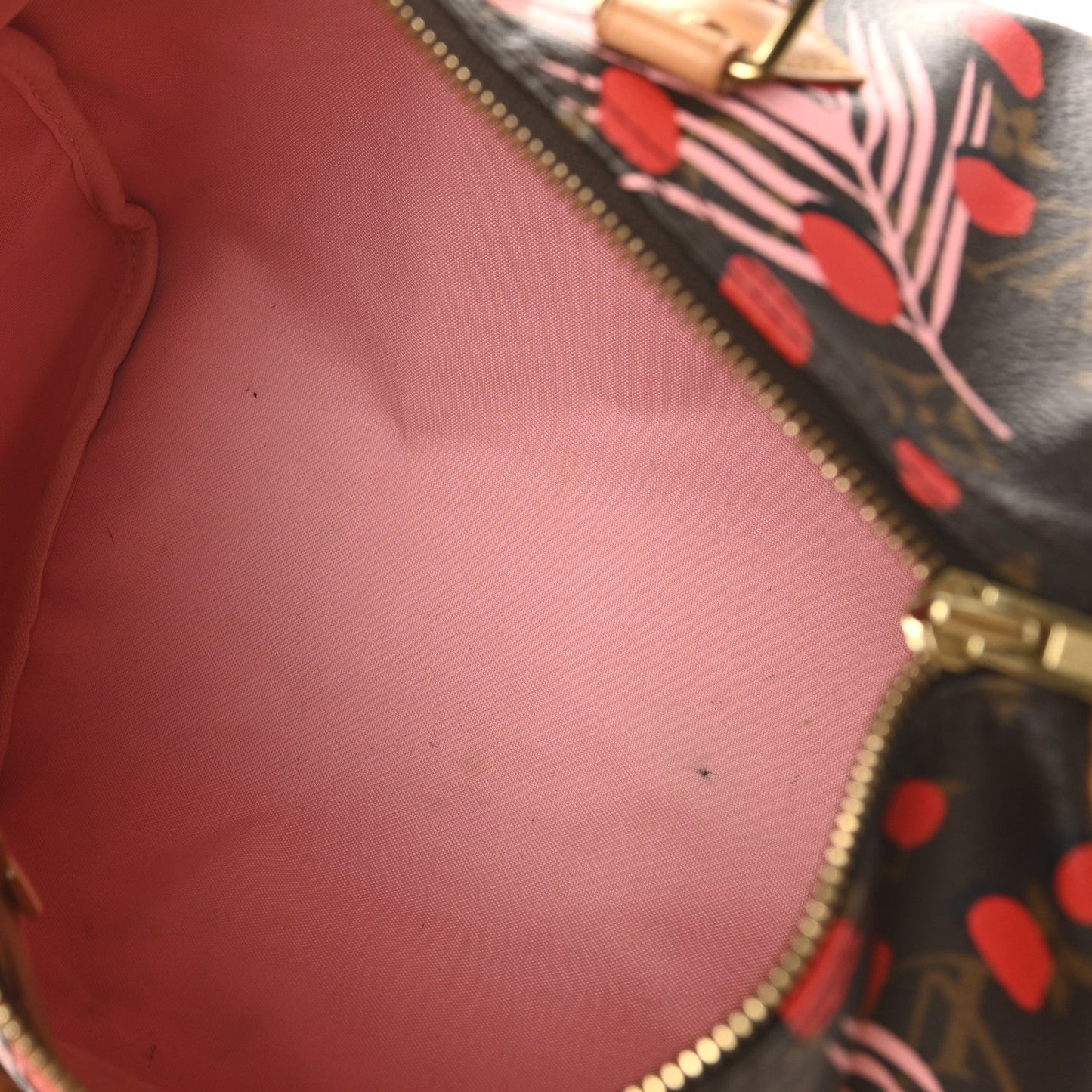 Monogram Jungle Dots Speedy 30 Sugar Pink Poppy