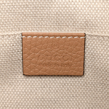 Pebbled Calfskin Small Soho Disco Bag Camelia