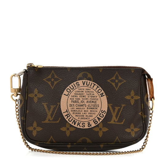 Monogram Complice Trunks and Bags Mini Pochette Accessories Beige