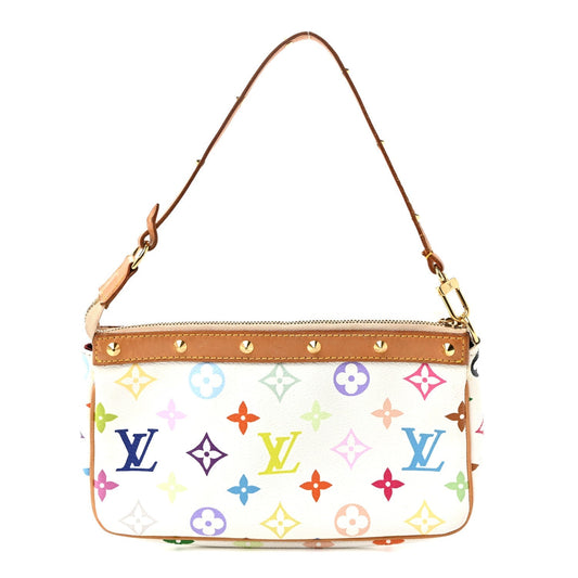 Monogram Multicolor Pochette Accessories White