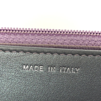 Iridescent Lambskin Quilted Reissue Wallet On Chain WOC Light Purple