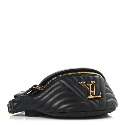 Calfskin Quilted New Wave Bumbag Black