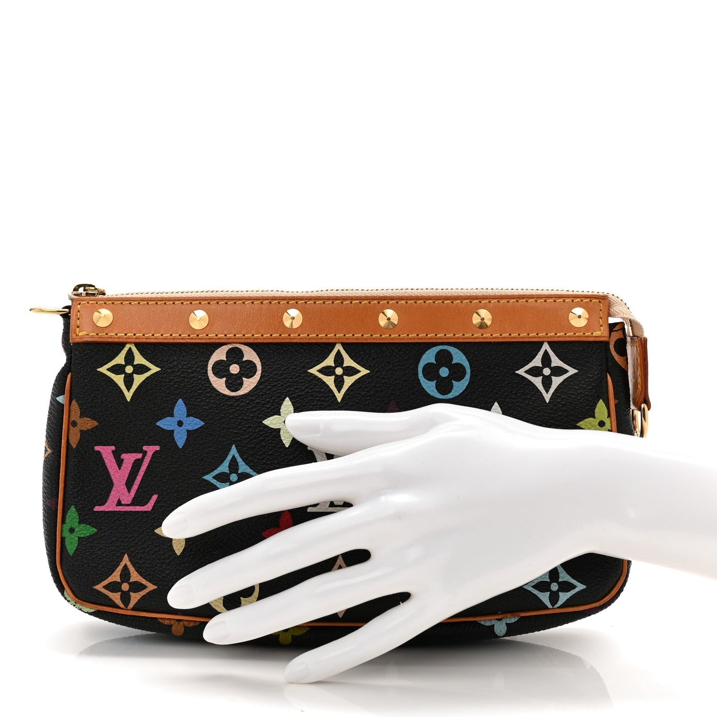 Monogram Multicolor Pochette Accessories Black
