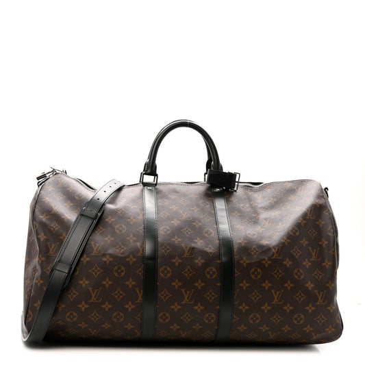 Monogram Macassar Keepall Bandouliere 55