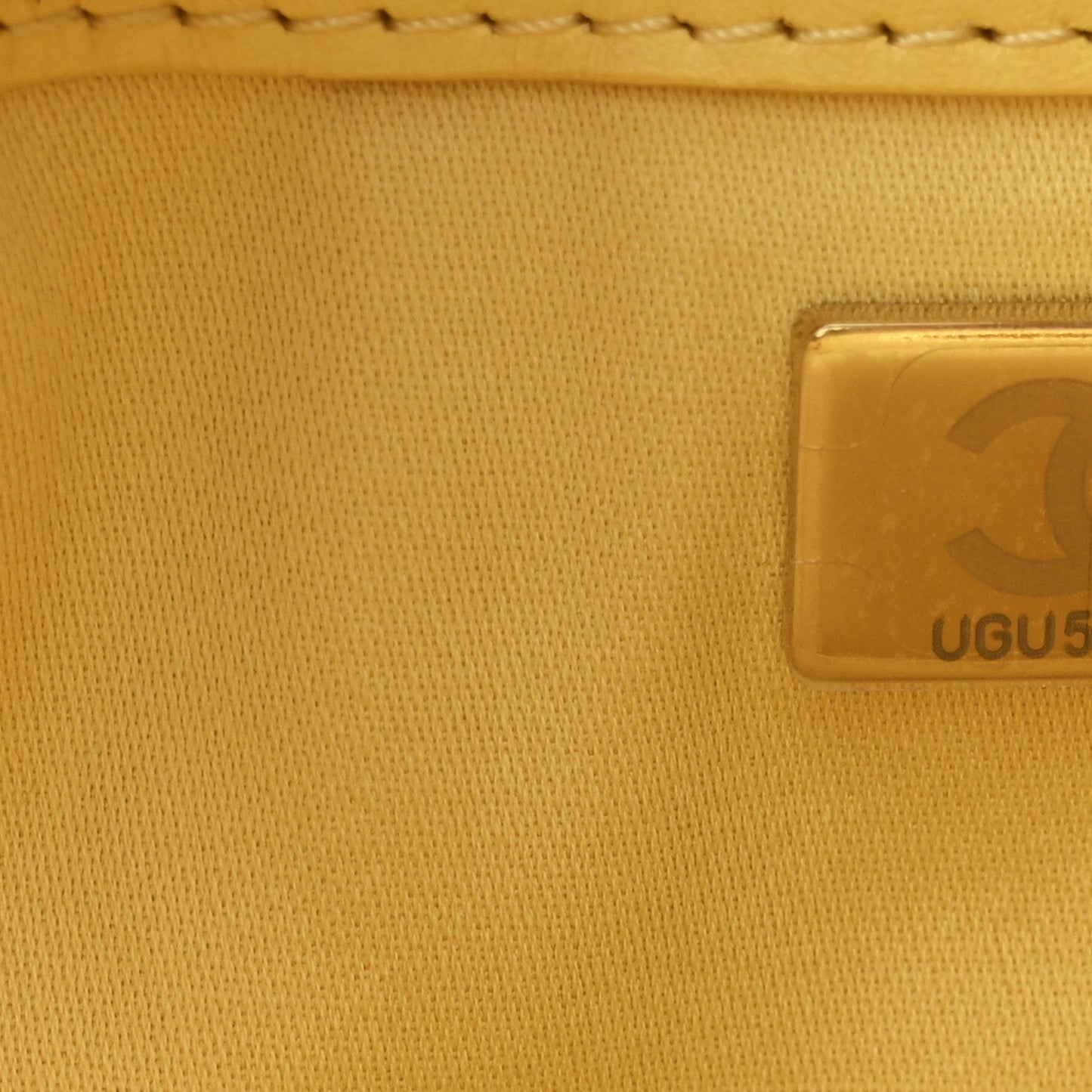 Suede Quilted Mini Chanel 25 Handbag Yellow
