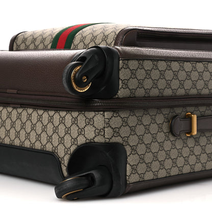 GG Supreme Monogram Web Medium Savoy Trolley Beige Ebony