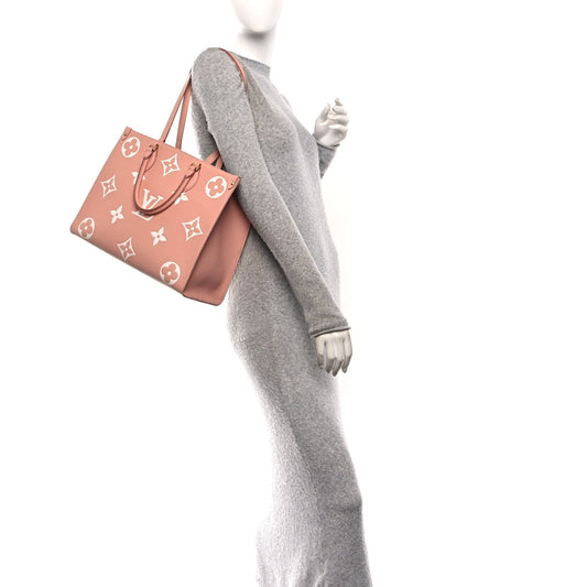 Empreinte Monogram Giant Onthego MM Rose Trianon Cr猫me