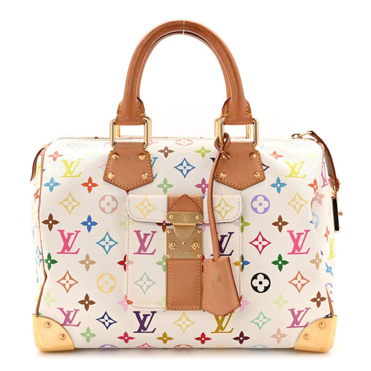 Monogram Multicolor Speedy 30 White